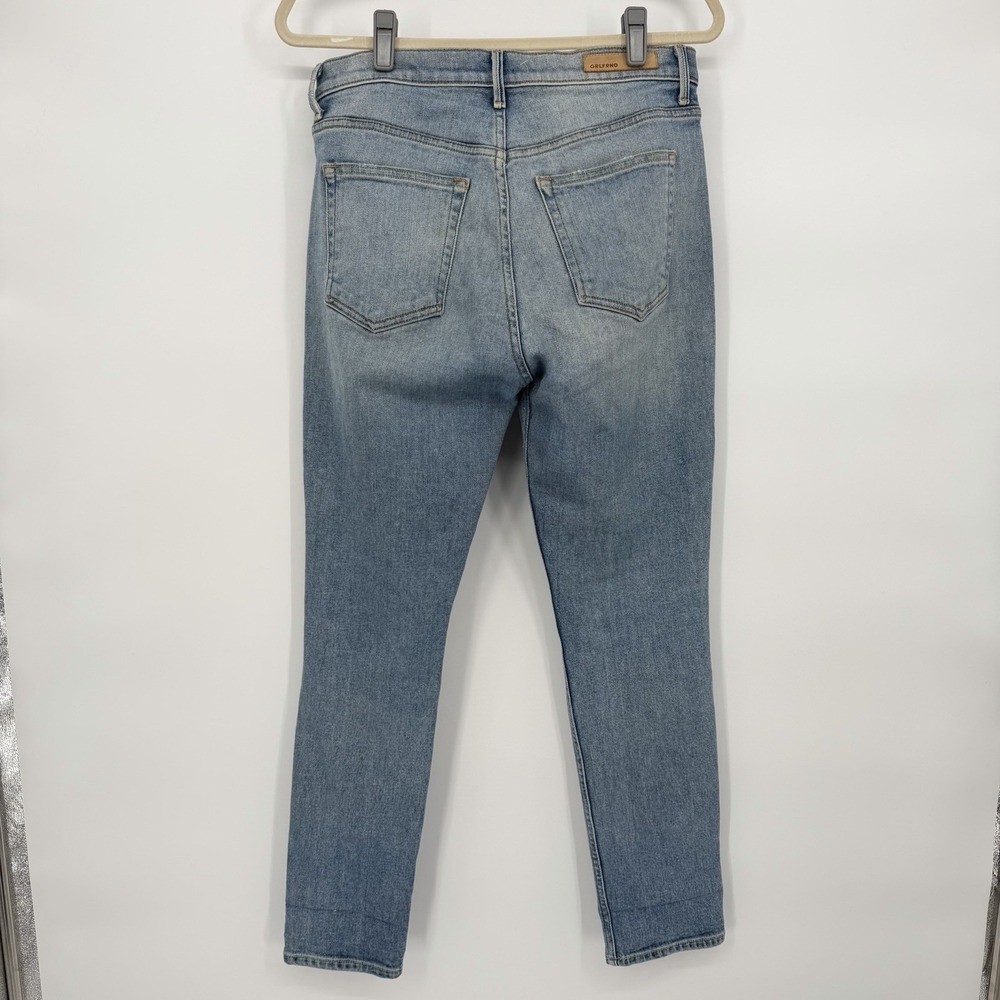 GRLFRND Sz 30 Karolina Distressed High‎ Waisted Skinny Jeans Button Front - Picture 3 of 9
